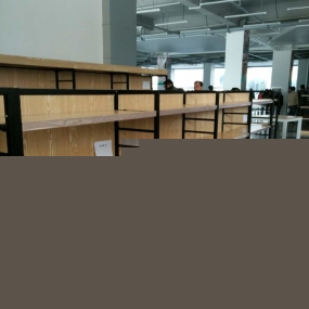 铁木结合货架